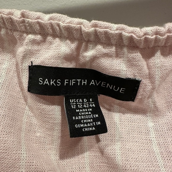 Linen blend off shoulder dress - Picture 4 of 4